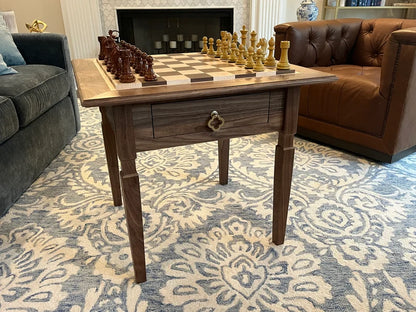 Luxury Hardwood Chess Table