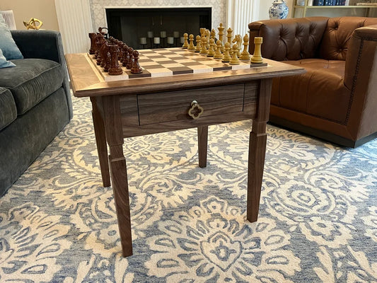 Luxury Hardwood Chess Table